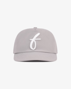 5 Panels: Art Letterman Cap - 5 Panel - Grey Seersucker