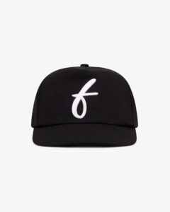 Art Letterman Cap - 5 Panel - Black Seersucker