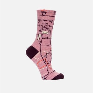 For Humans: Cat Socks - Go Away I'm Introverting - Women's