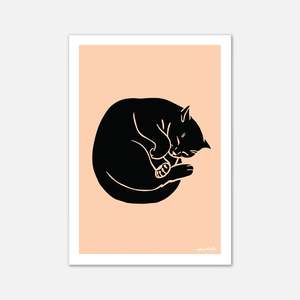 For Humans: Cat Art Print - Talula
