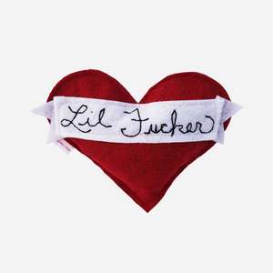 Cat Toys: Organic Catnip Toy - Lil Fucker Felt Heart