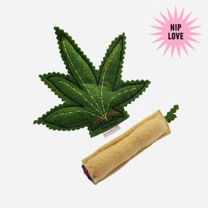 Cat Toys: Organic Catnip Toys - Leaf & Fatty Joint