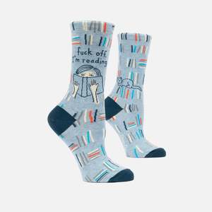 Cat Socks - Fuck Off I'm Reading - Women's