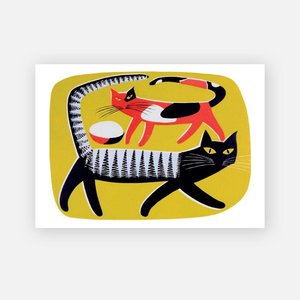 Cat Cards: Cat Greeting Card - Two Cats