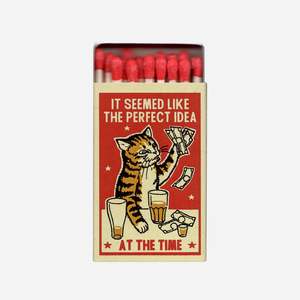 Cat Themed Accessories: Drunk Cat Matchbox - Perfect Idea