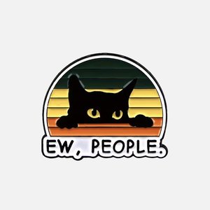 Enamel Cat Pin - Ew, People