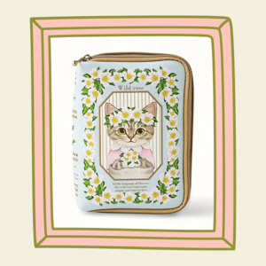 Cat Lady Book Pouch: Wild Rose
