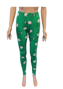 Top quality womens leggings NZ made Shaun the Sheep High Waisted Cotton