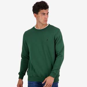 New Releases: Men's Barney Crew - Bottle Green