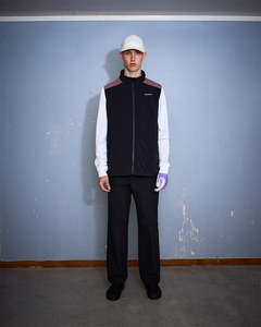 Wilton Vest - Black/Brown