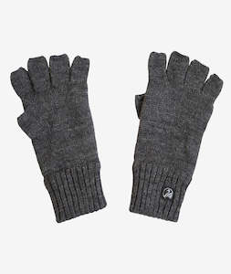Womens: Swanndri Fingerless Fleece Lined Wool Gloves