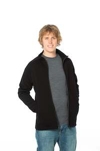 Merino FASHIONABLE UNISEX FULL Zip DOUBLE LAYER Wool Jacket / Jumper