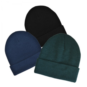 Headwear: 50/50 Wool Blend Beanie
