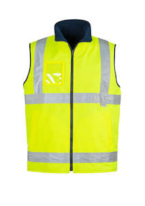 Hi Vis Safety: Hi Vis Fleece Lined Reversible Vest