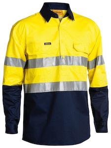 Hi Vis Safety: Hi Vis Closed Front Lightweight Shirt
