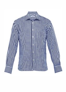 Mens Shirts: 100% Cotton Check Shirt