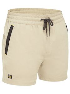 Mens Shorts: 4 Way Stretch Elastic Waist Shorts