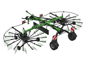 Grass Harvest: SaMASZ Z2-960 Double Rotor Rake