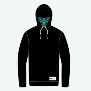 Mata Hoodie: Mata Hoodie-Black/Turquoise