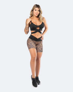 Leopard V-Waist Shorts