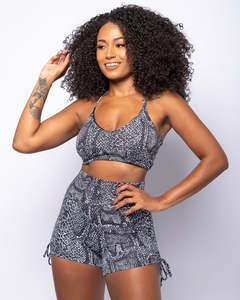 Festival Vibes Collection: Python Active Crop