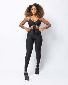 Black V-Waistband Scrunch Booty Leggings