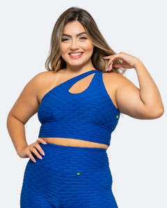 Zero Flaws: 3-in-1 Blue Sports Bra