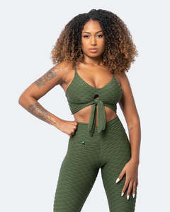 All Tops: Forest Green Sports Bra