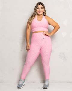 All: Pink High-Waisted Scrunch Booty Leggings