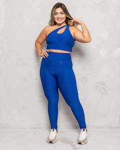 All: Blue High-Waisted Scrunch Booty Leggings