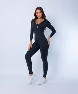 Jumpsuits: Elevate Long Sleeve Jumpsuit