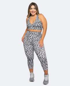 Snow Leopard High-Waisted 7/8 Leggings