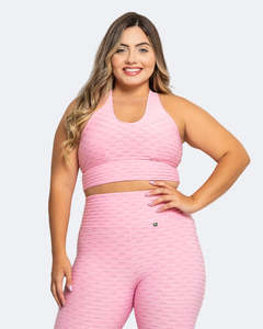 3-in-1 Pink Active Sports Crop