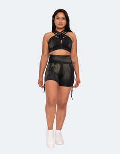 New: Black Ivy Tie-Up Shorts