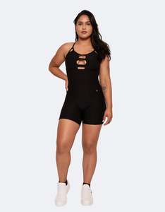 Amelia Black Shorts Jumpsuit