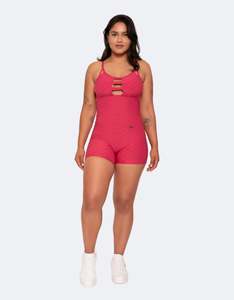 Amelia Pink Shorts Jumpsuit