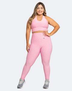 Pink High-Waisted Scrunch Booty Leggings