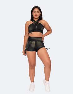 Matching Sets: Black Ivy Tie-Up Shorts