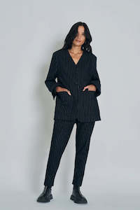 NEW LANDS -STELLA SILVER PINSTRIPE WAS $575