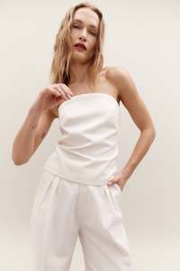 REBE - STRAPLESS TOP IVORY WAS $295