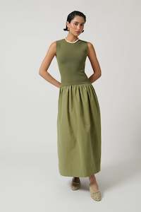 Onte: ONTE - ROCIO KHAKI DRESS