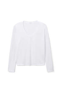 Perfect White Tee: PERFECT WHITE TEE - JIMI LONG SLEEVE WHITE