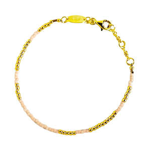 GOLD SISTER - HAPPY PLACE BRACELET PINK