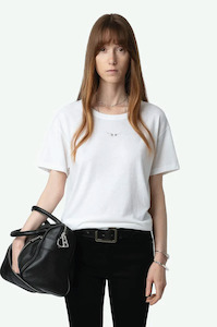 ZADIG ET VOLTAIRE - MARTA PCL WINGS STRASS WHITE