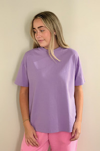 Crush Cashmere: CRUSH - CARTER TEE WISTERIA PURPLE