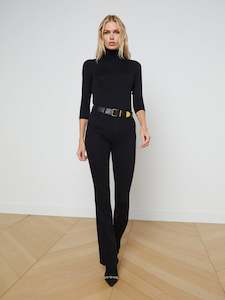 Lagence: LAGENCE - SELMA SLEEK BABY BOOT BLACK