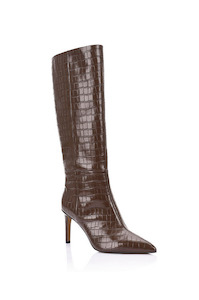 LANA WILKINSON - HUW CHOCOLATE BROWN BOOTS