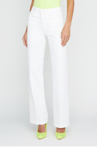 L 'AGENCE - SCOTTIE WIDE LEG BLANC