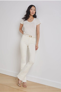 Lagence: L 'AGENCE - RUTH STRAIGHT VINTAGE WHITE