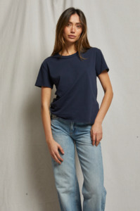 Perfect White Tee: PERFECT WHITE TEE - HARLEY NAVY